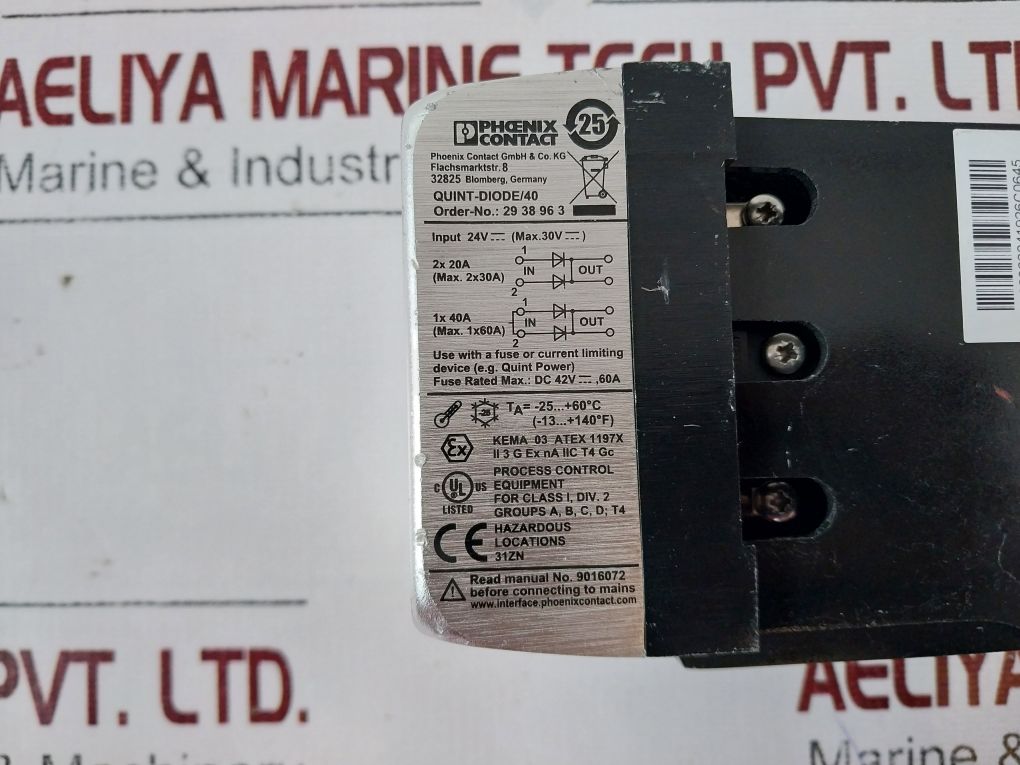 Phoenix Contact Quint-diode/40 Power Supply Module 2938963 Free Shipping