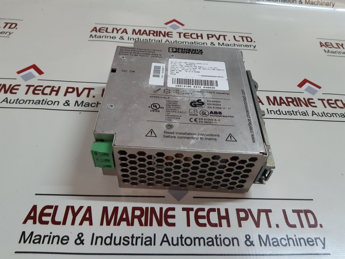 Phoenix Contact Quint-ps-100-240Ac/24Dc/2.5 Power Supply Unit
