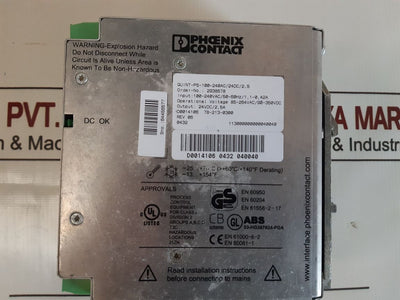 Phoenix Contact Quint-ps-100-240Ac/24Dc/2.5 Power Supply Unit