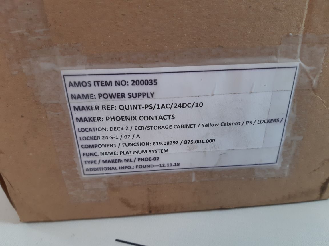 Phoenix contact quint-ps/1ac/24dc/10 power supply rev 07