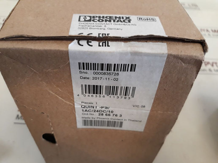 Phoenix Contact Quint-ps/1Ac/24Dc/10 Power Supply