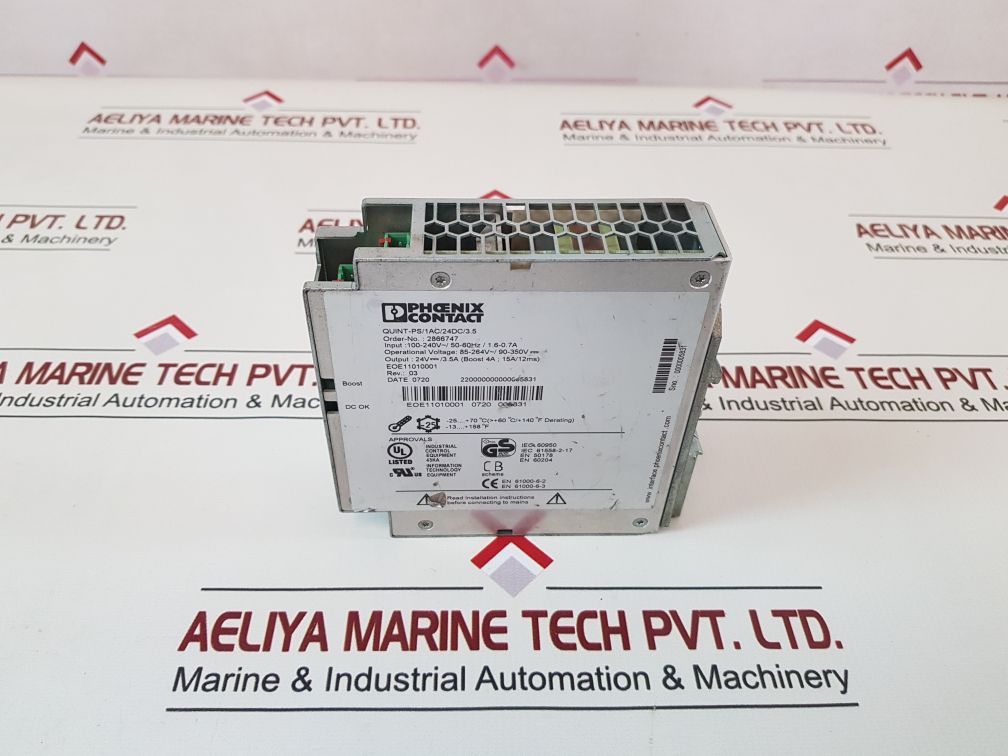 Phoenix Contact Quint-ps/1Ac/24Dc/3.5 Power Supply Module Rev 03