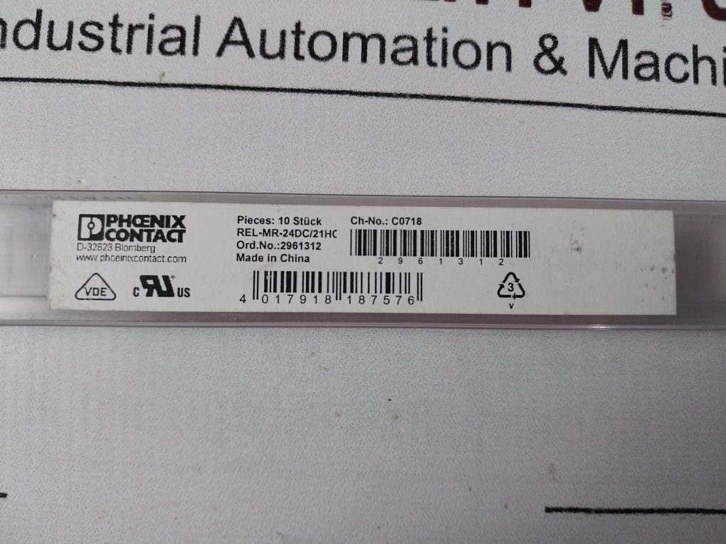 Lot Of 10X Phoenix Contact Rel-mr-24Dc/21Hc Power Relay