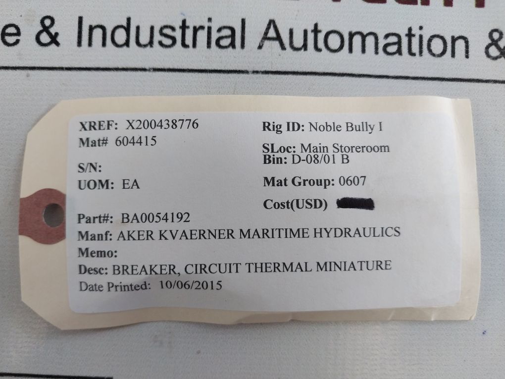 Lot Of 5X Phoenix Contact Tcp 6.0A Resettable Fuse