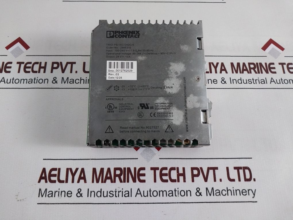 Phoenix Contact Trio-ps/1Ac/24Dc/5 Power Supply Module 2866310