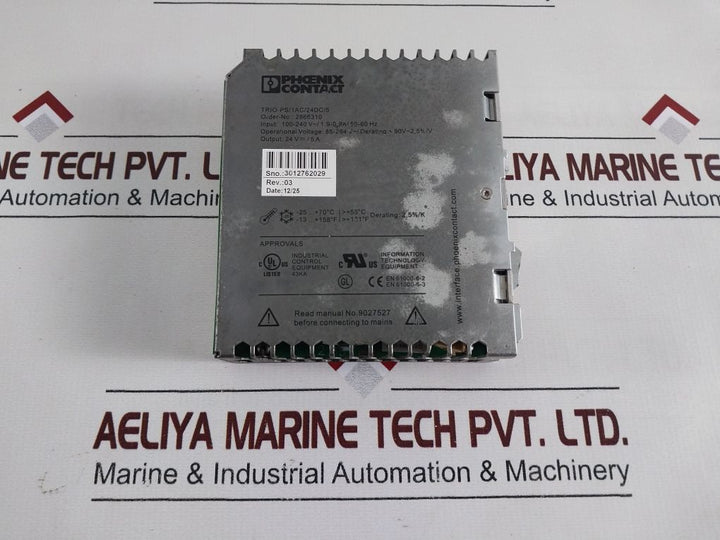 Phoenix Contact Trio-ps/1Ac/24Dc/5 Power Supply Module 2866310