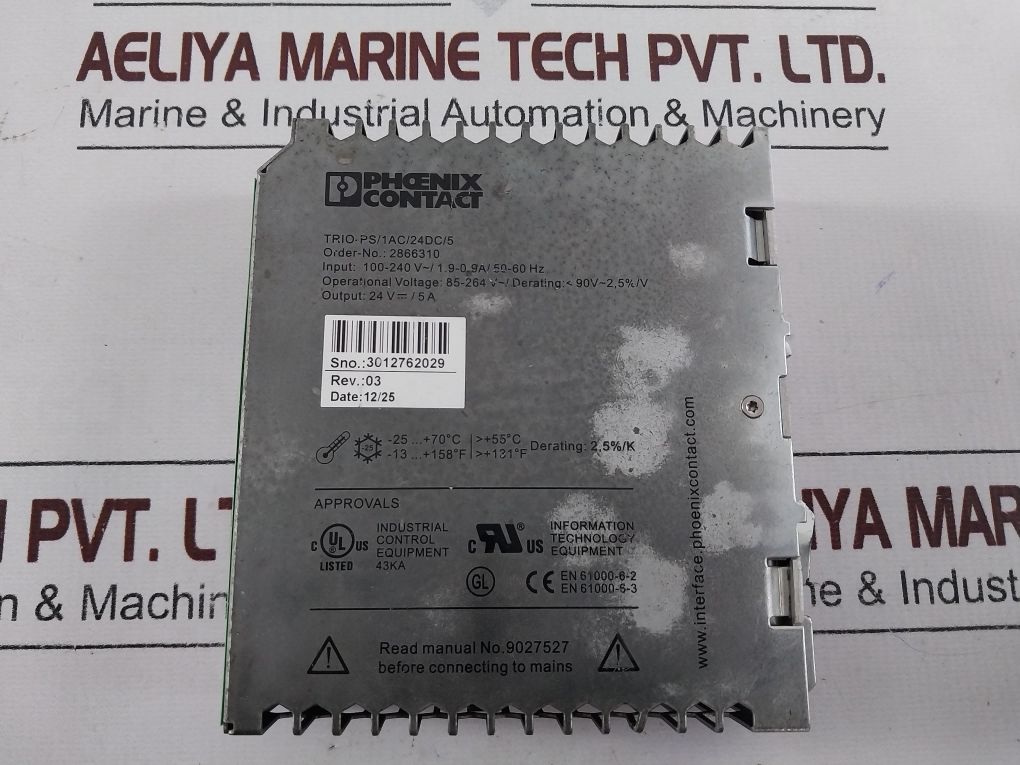 Phoenix Contact Trio-ps/1Ac/24Dc/5 Power Supply Module 2866310