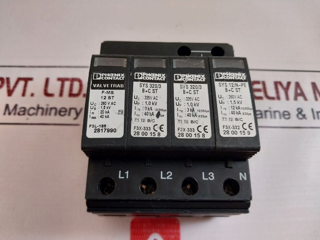 Phoenix Contact Val-ms/3+1-be Valve Trab Surge Controller F3L-186
