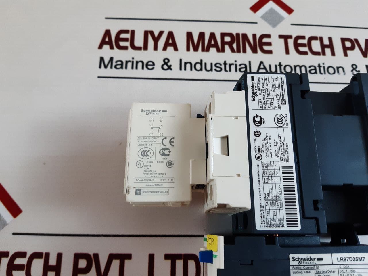 Schneider Lr97D25M7,Lc1D12 Contactor Overload Relay With Ladn 11 Contact Block