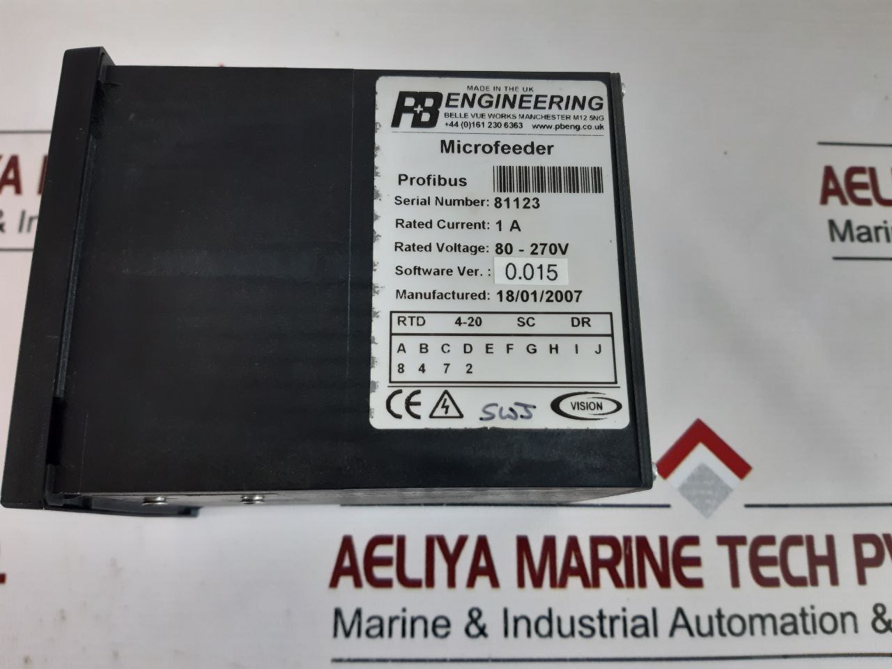 P&B Protection Relays Vision Micromotor Set Ver.:0.015