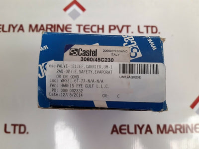 Castel 3060/45C230 Safety Relief Valve