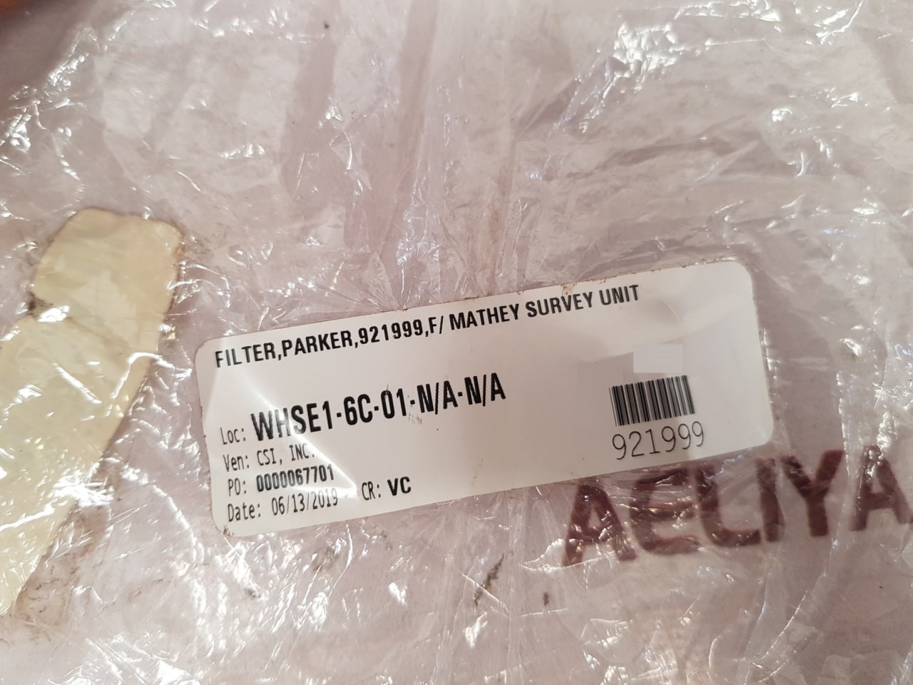 Parker 921999 10c hydraulic filter