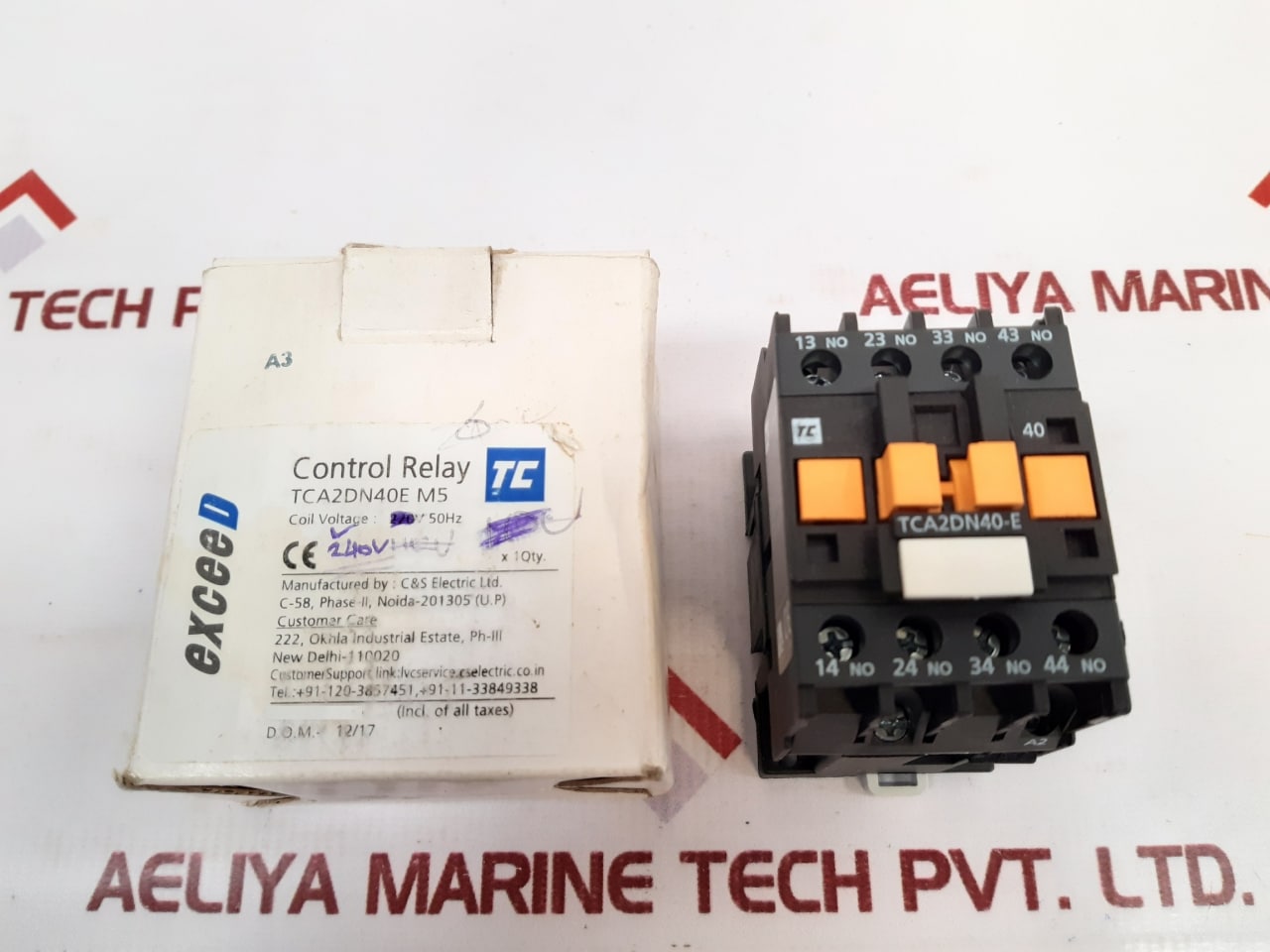 Set Of 10X C&S Electric Tca2-dn40-e Control Relay