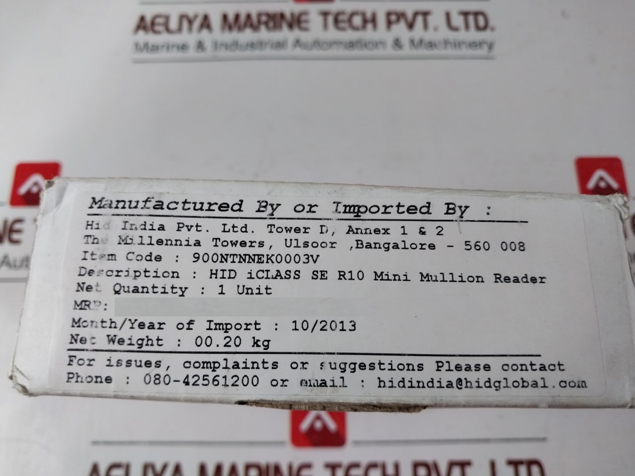 Hid Iclass Se R10 Mini Mullion Reader Kit 900Ntnnek0003V