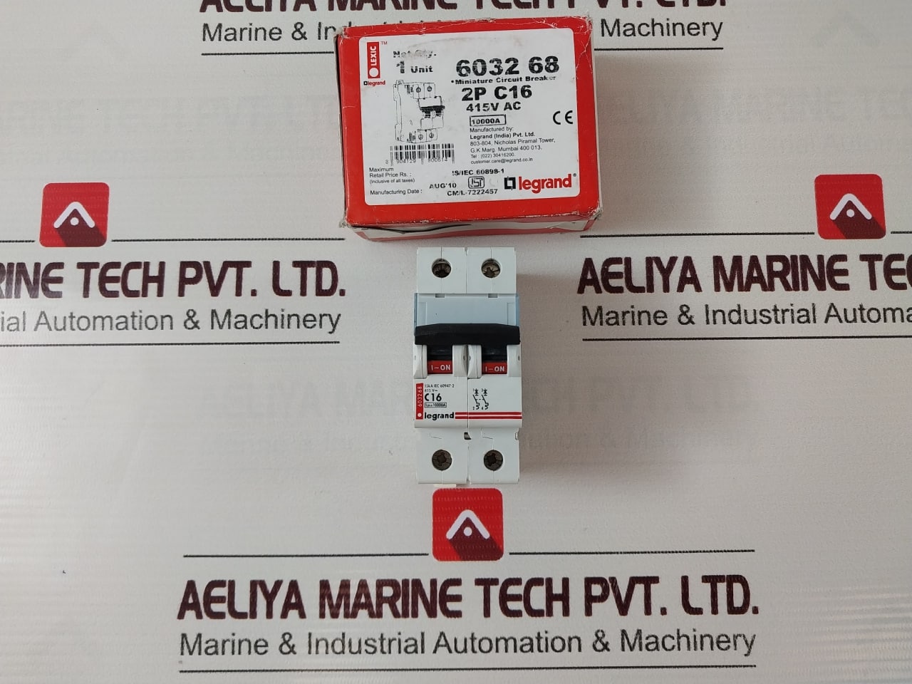 Legrand C16 Miniature Circuit Breaker 415V Ac 50/60Hz
