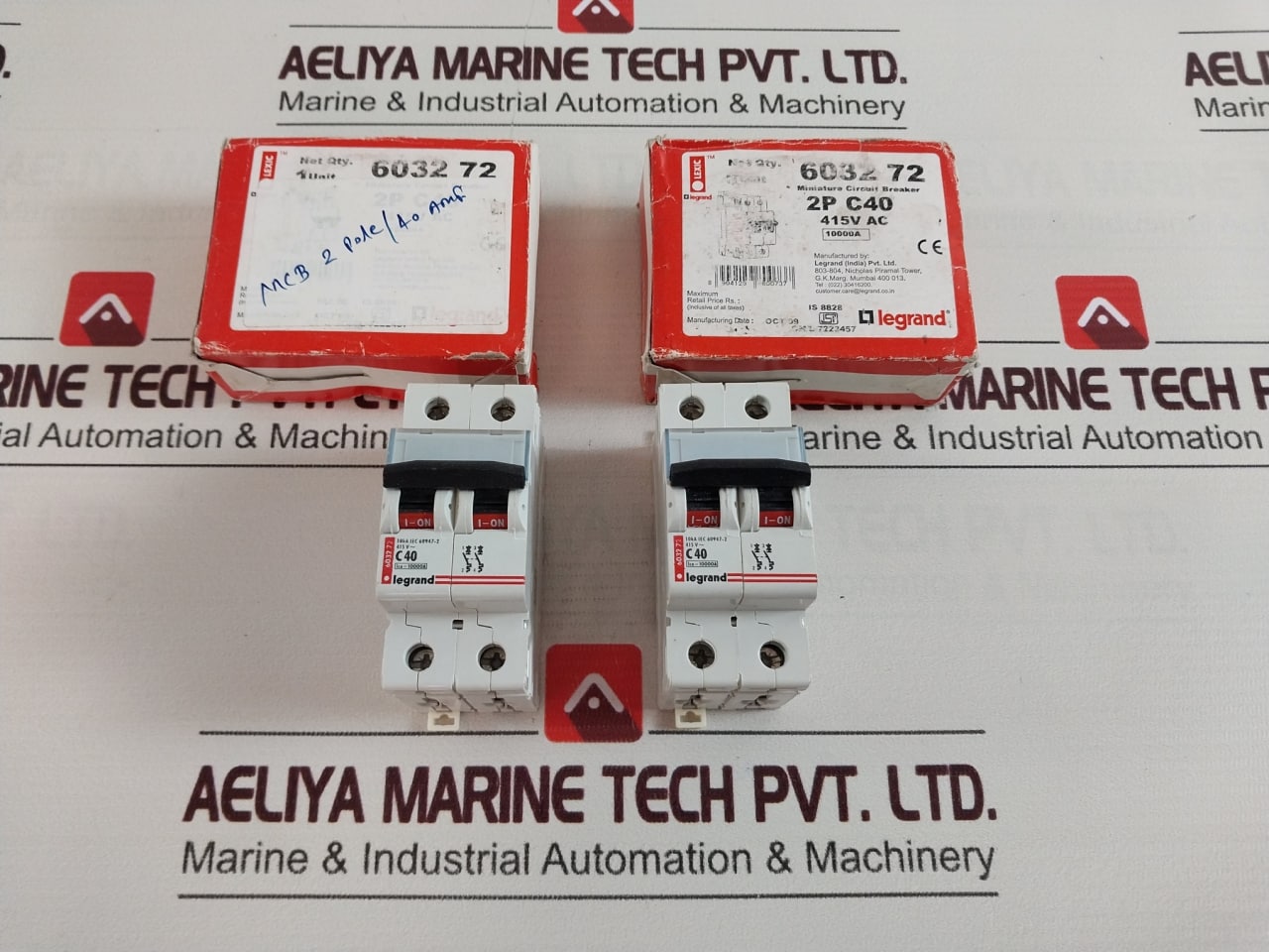 Legrand C40 6032 72 Miniature Circuit Breaker 415V Ac 40A 2-pole
