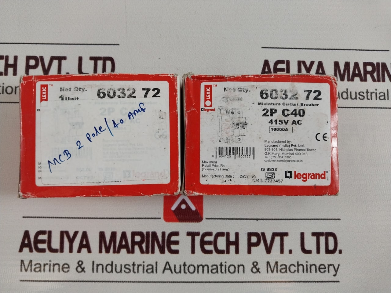 Legrand C40 6032 72 Miniature Circuit Breaker 415V Ac 40A 2-pole