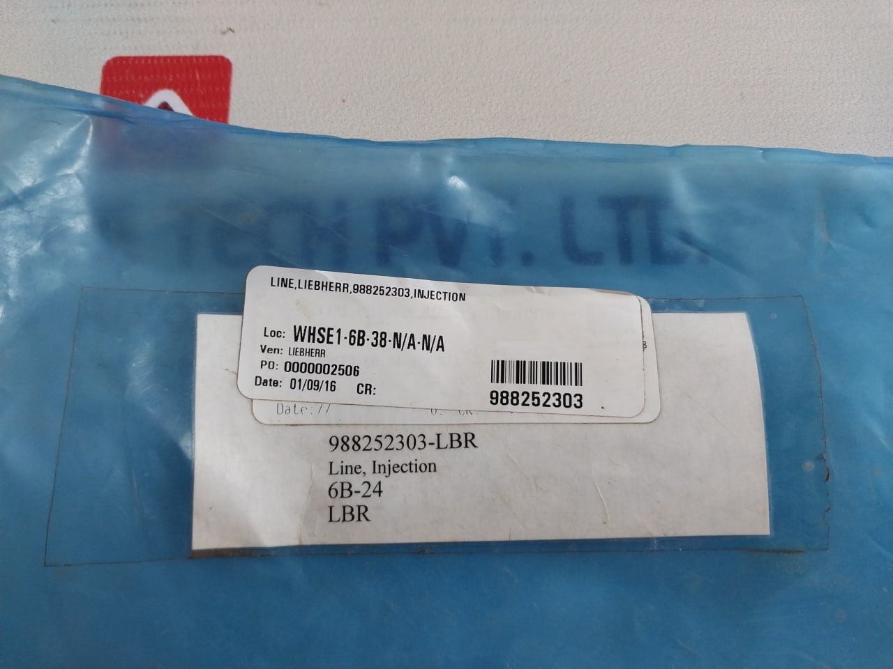 Liebherr 988252303 Injection Line