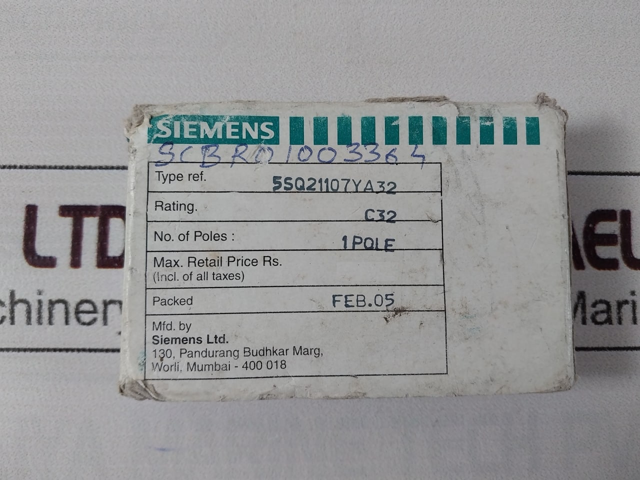 Siemens 5Sq21 Miniature Circuit Breaker