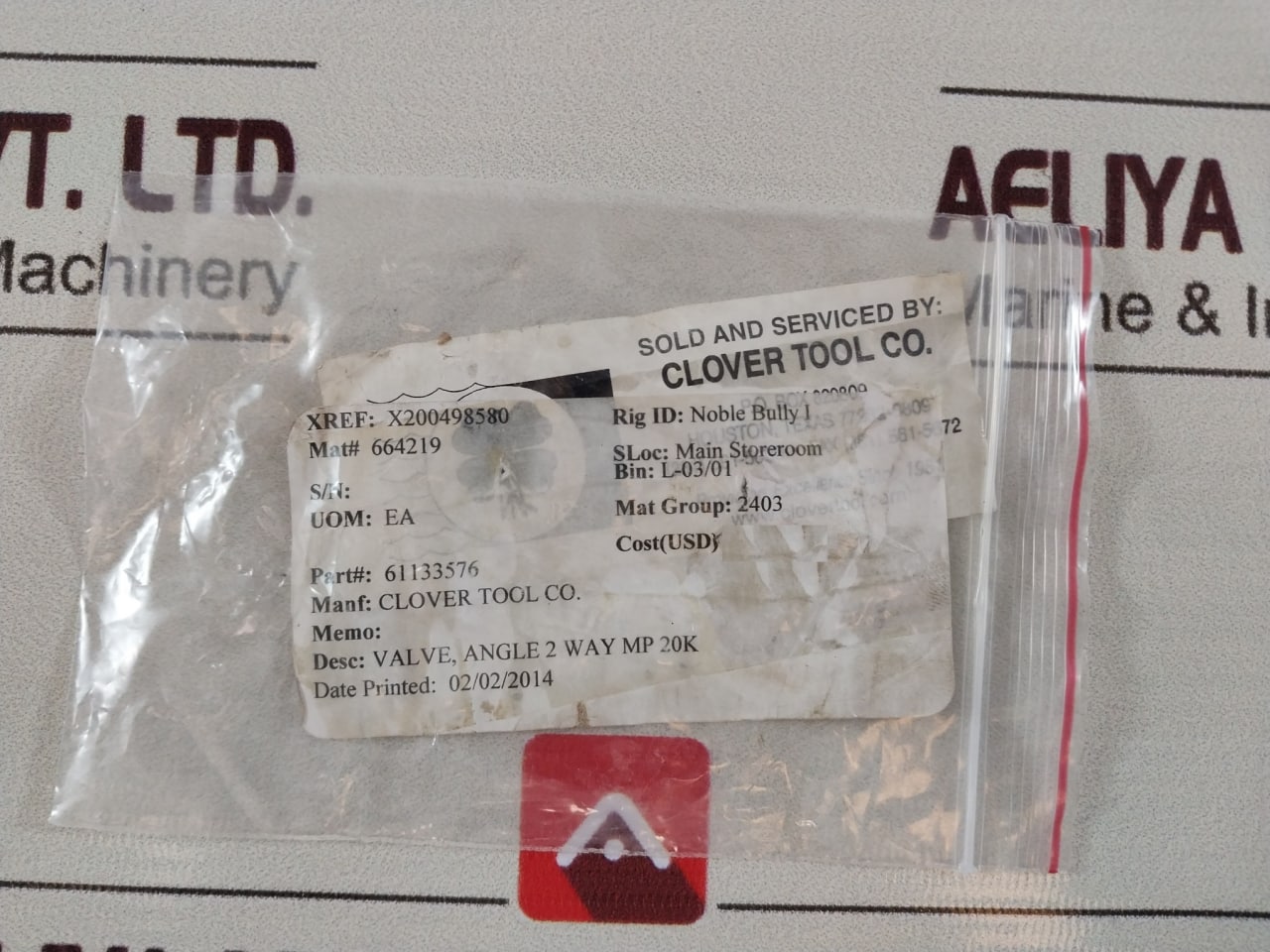 Parker 20Sm16872 Needle Valve Free Shipping