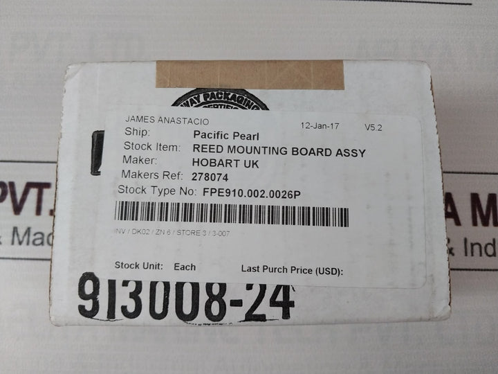 Hobart 00-294854-reed Mtg Board 627608