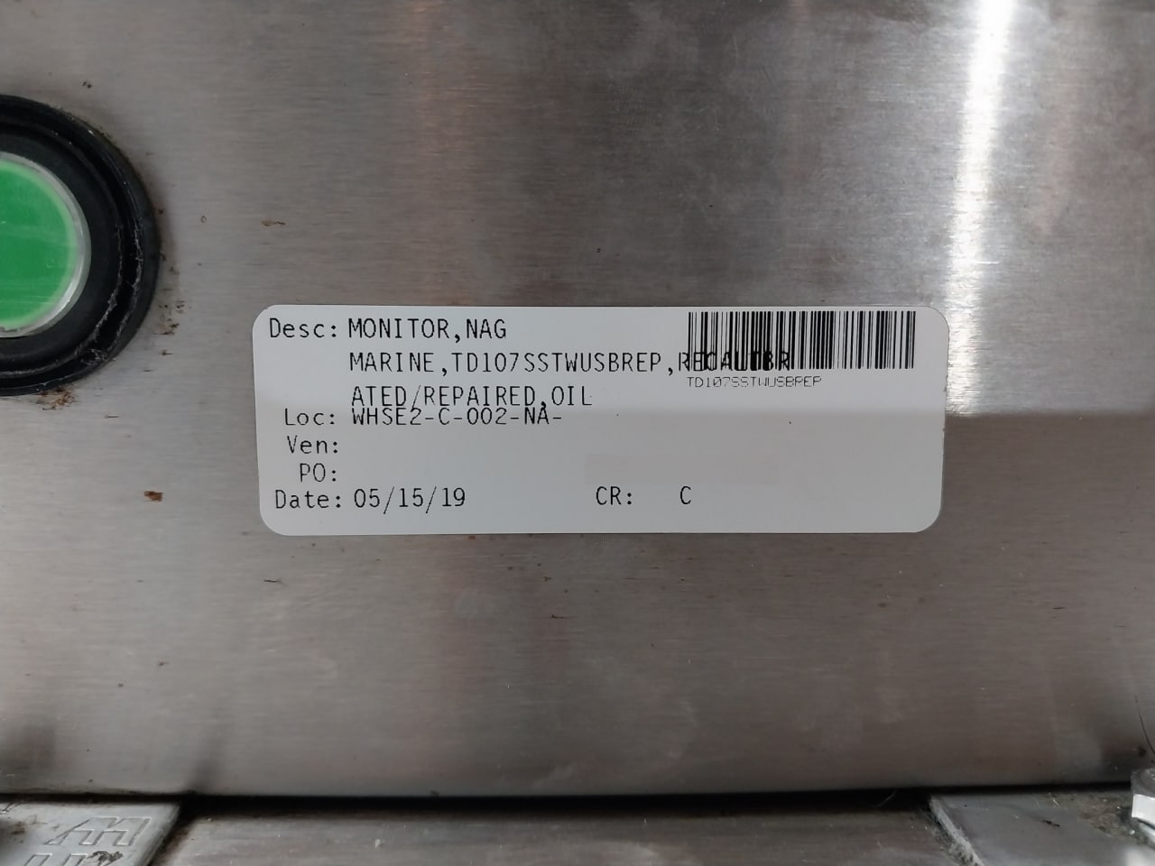 Turner Designs Td-107 Fluorescence Oil Content Monitor