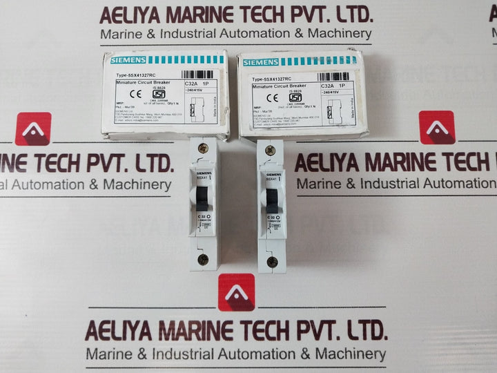 Lot Of 3X Siemens 5Sx41 C32 Miniature Circuit Breaker
