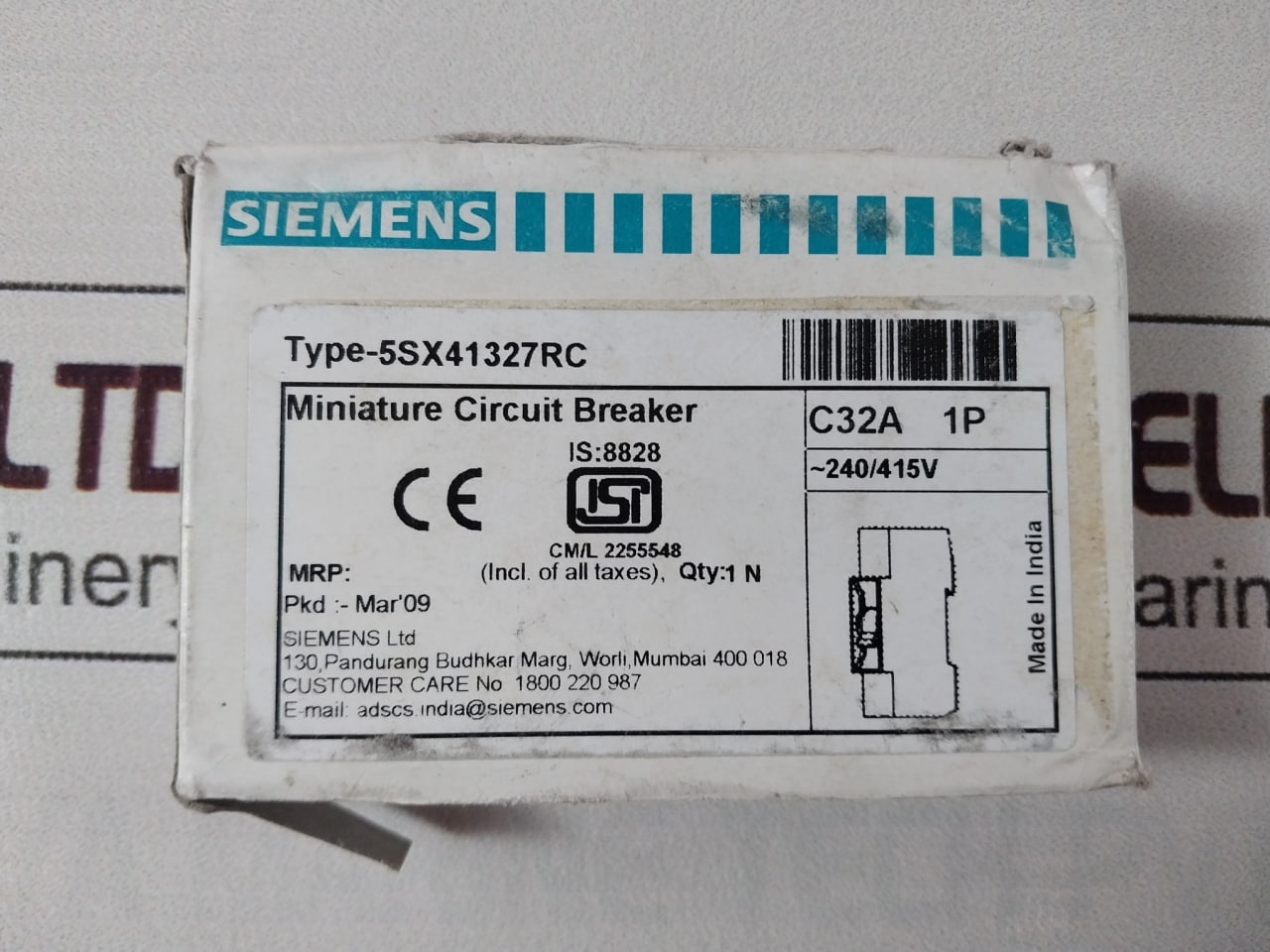 Lot Of 3X Siemens 5Sx41 C32 Miniature Circuit Breaker 