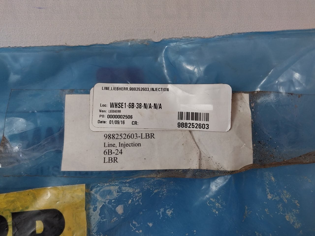 Liebherr 988252603 Injection Line