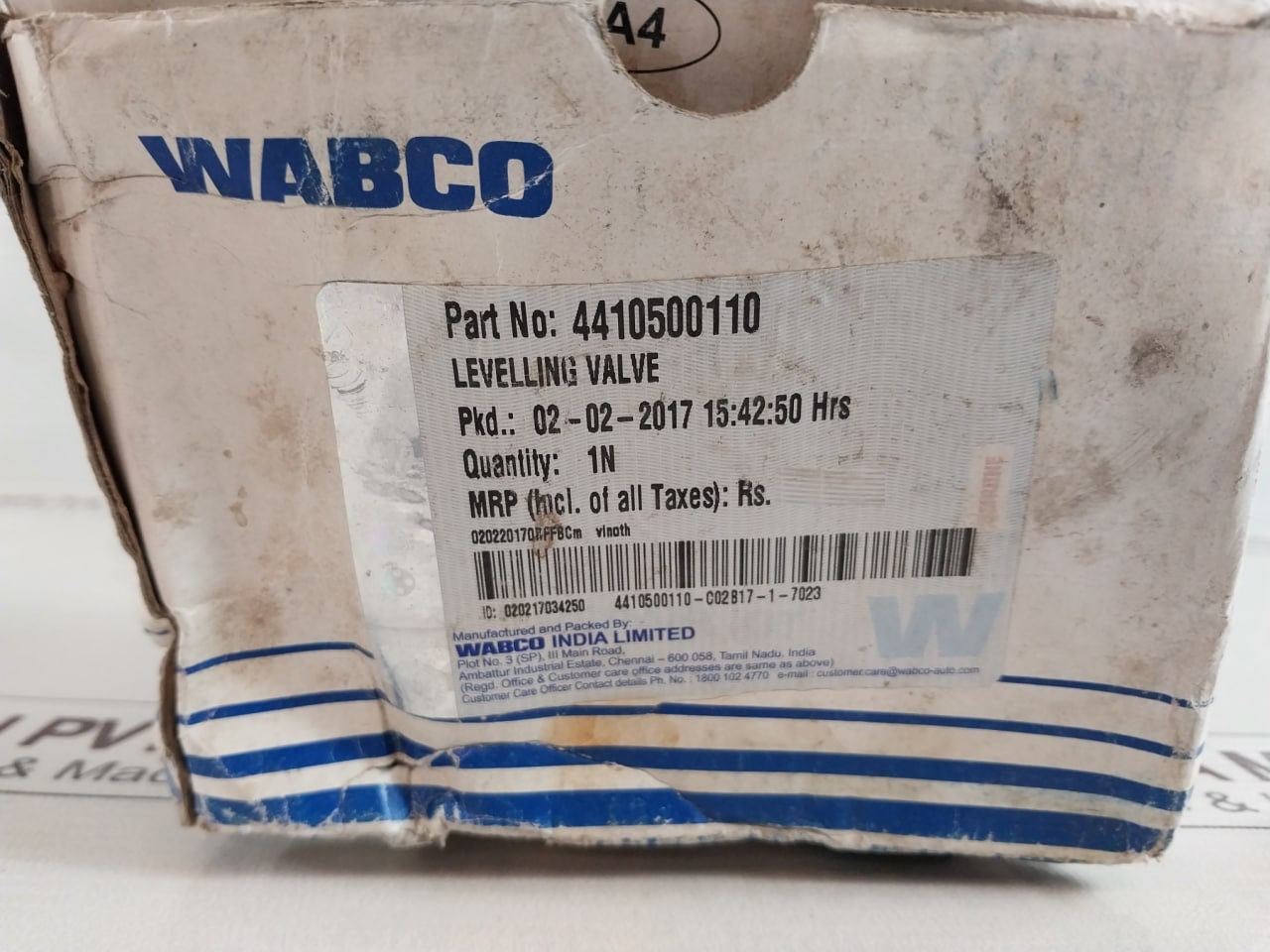 Wabco 4410500110 Levelling Valve