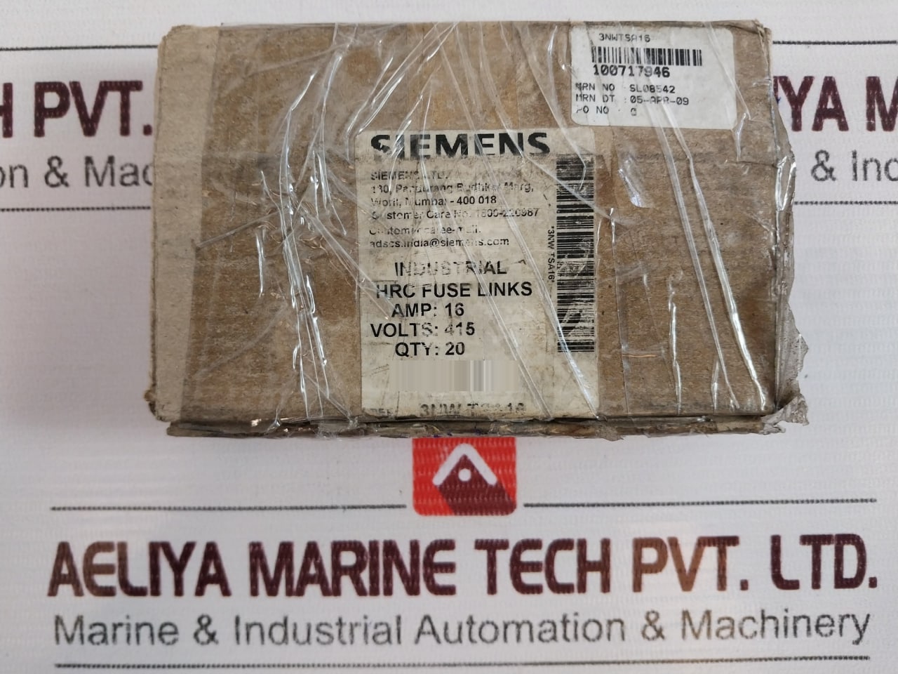 Lot Of 5X Siemens 3Nw Tsa16 Hrc Fuse Links 16 Amp 415 Volts