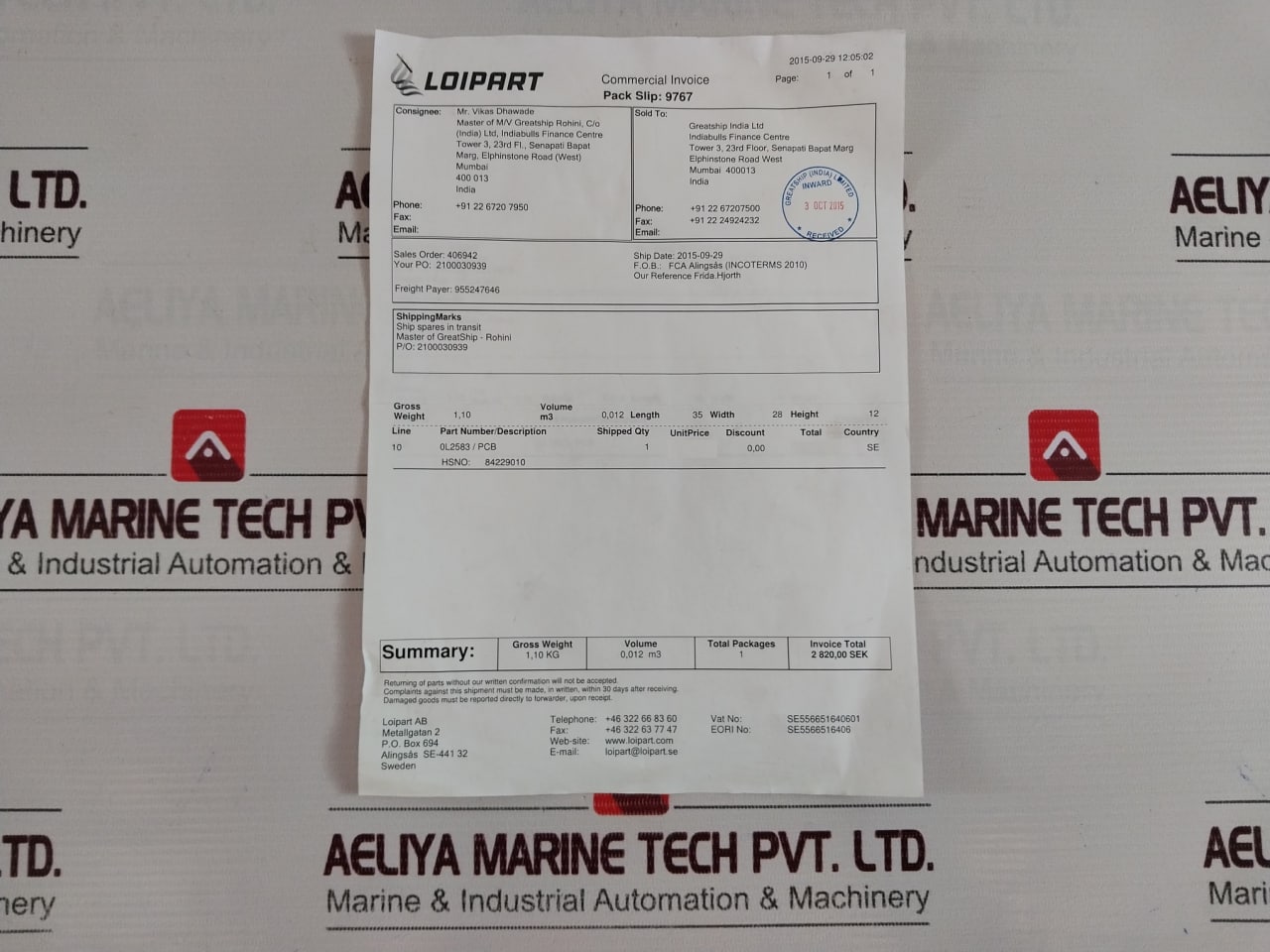 Electrolux Diwap10 Pcb 0L2583