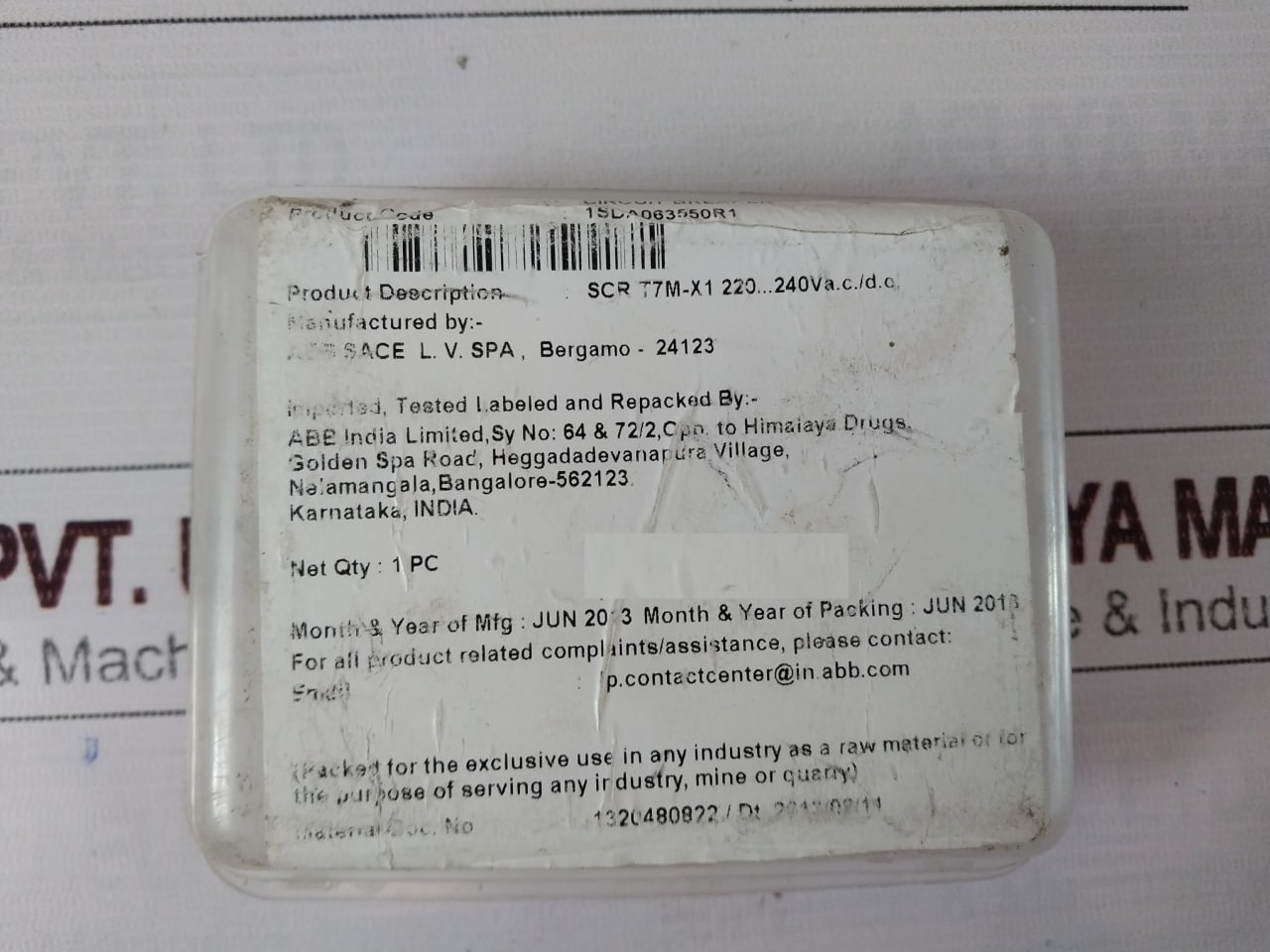 Abb 1Sda063548R1 Moulded Case Circuit Breaker 1Sda063550R1