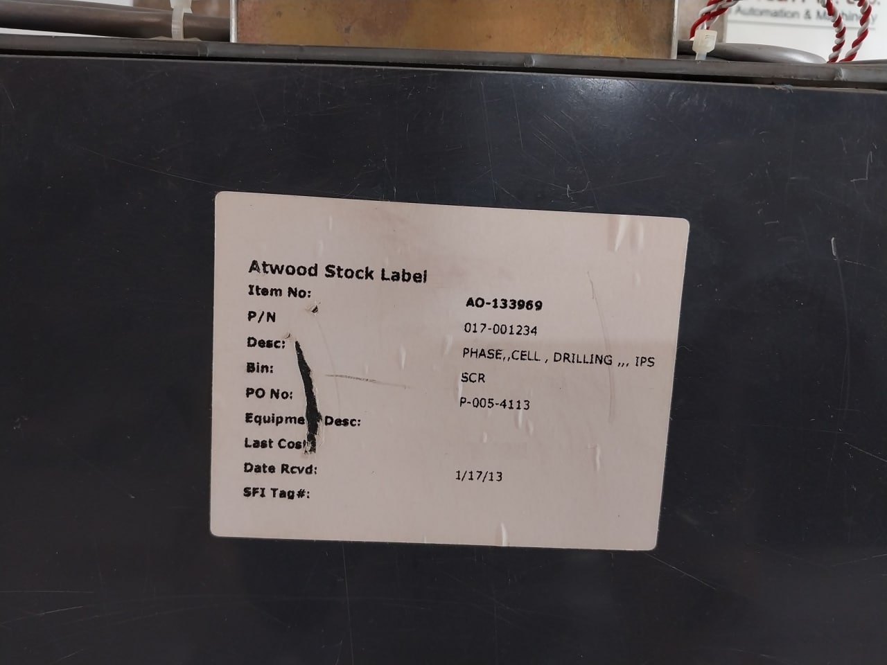 National Oilwell Varco 10505457-001 Phase Cell Power System