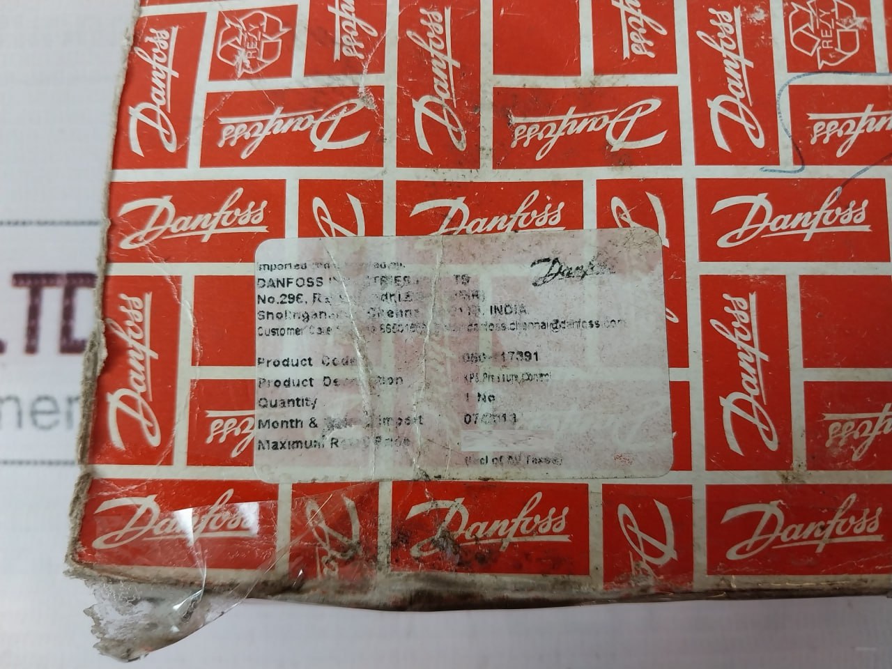 Danfoss Kp5 Pressure Control Switch 060-1173