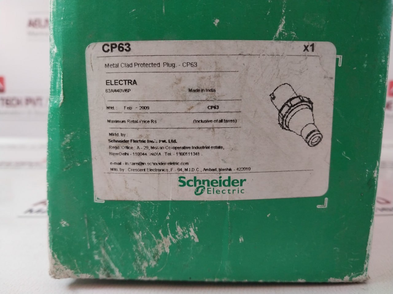 Schneider Electric Metal Clad Protected Plug