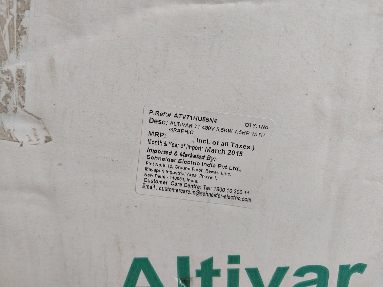 Schneider Electric Atv71Hu55N4