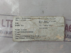 Oceaneering 100750 Cartridge Valve