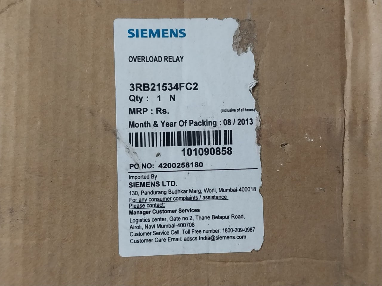 Siemens 3Rb2153-4Fc2 601A