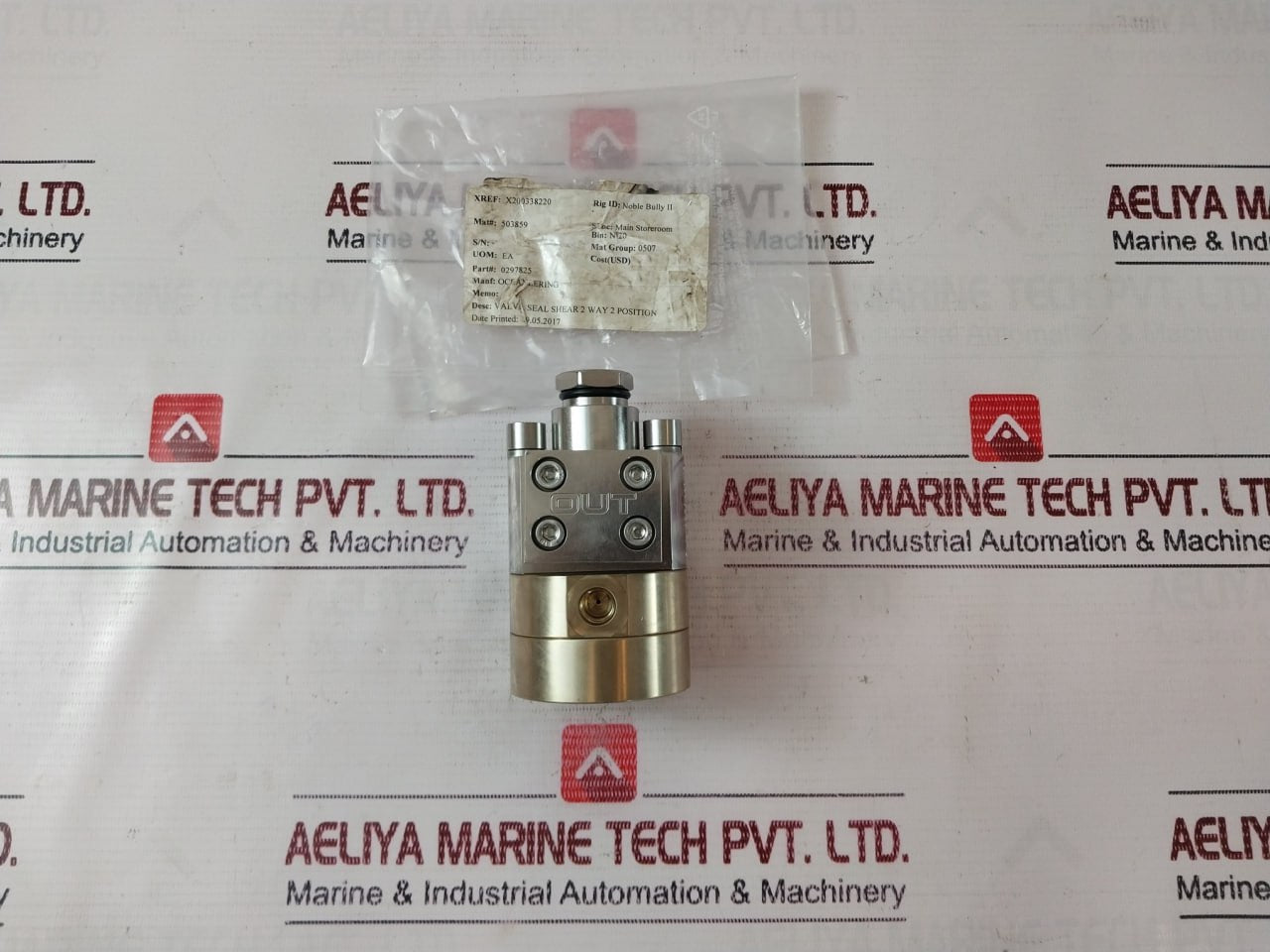 Oceaneering 0297825 Seal Shear 2 Way 2 Position Valve