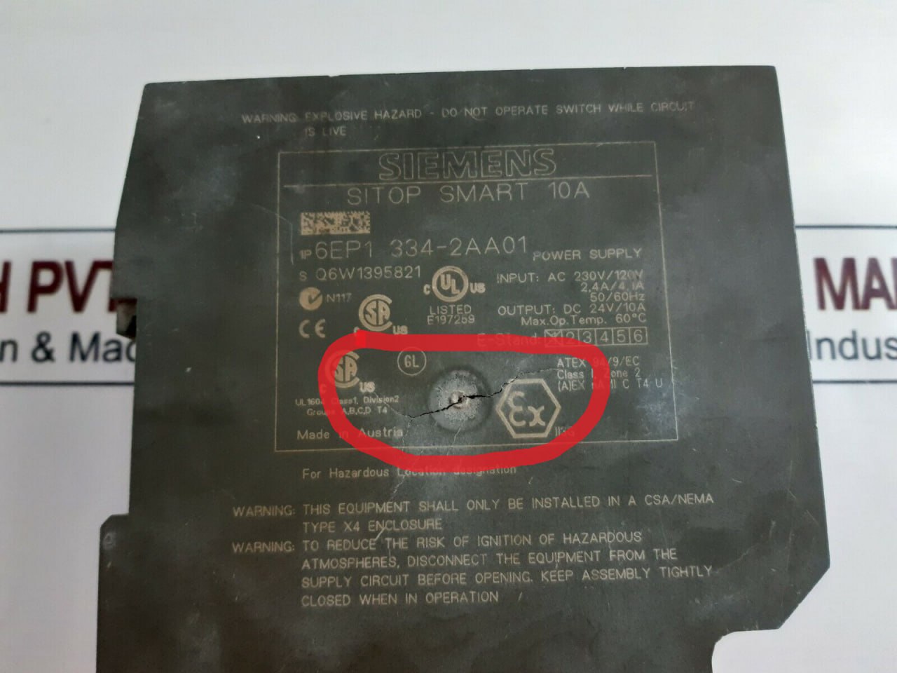 Siemens Sitop Smart 10A 6Ep1 334-2Aa01 Power Supply