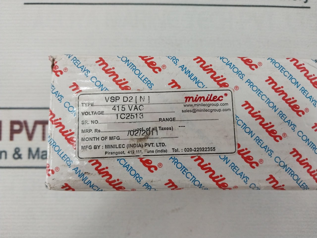 Minilec Vsp D2 Phase Failure Relay