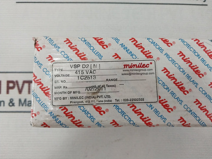 Minilec Vsp D2 Phase Failure Relay