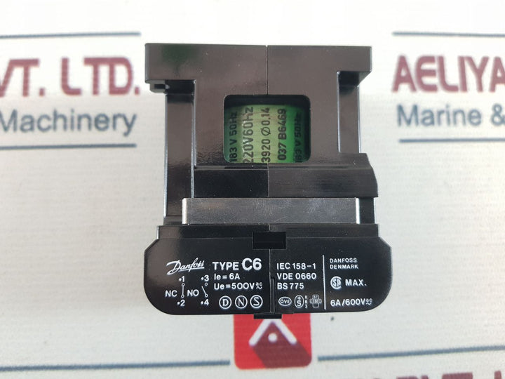 Danfoss C6 4 Pole Control Relay 037B0152