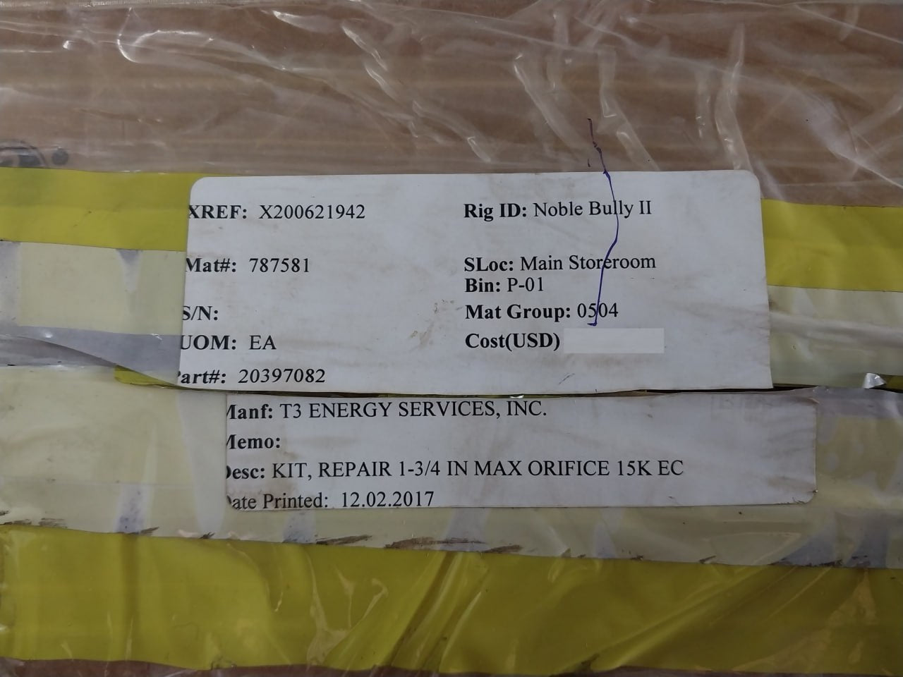 Nov 20397082 Valve Repair Kit