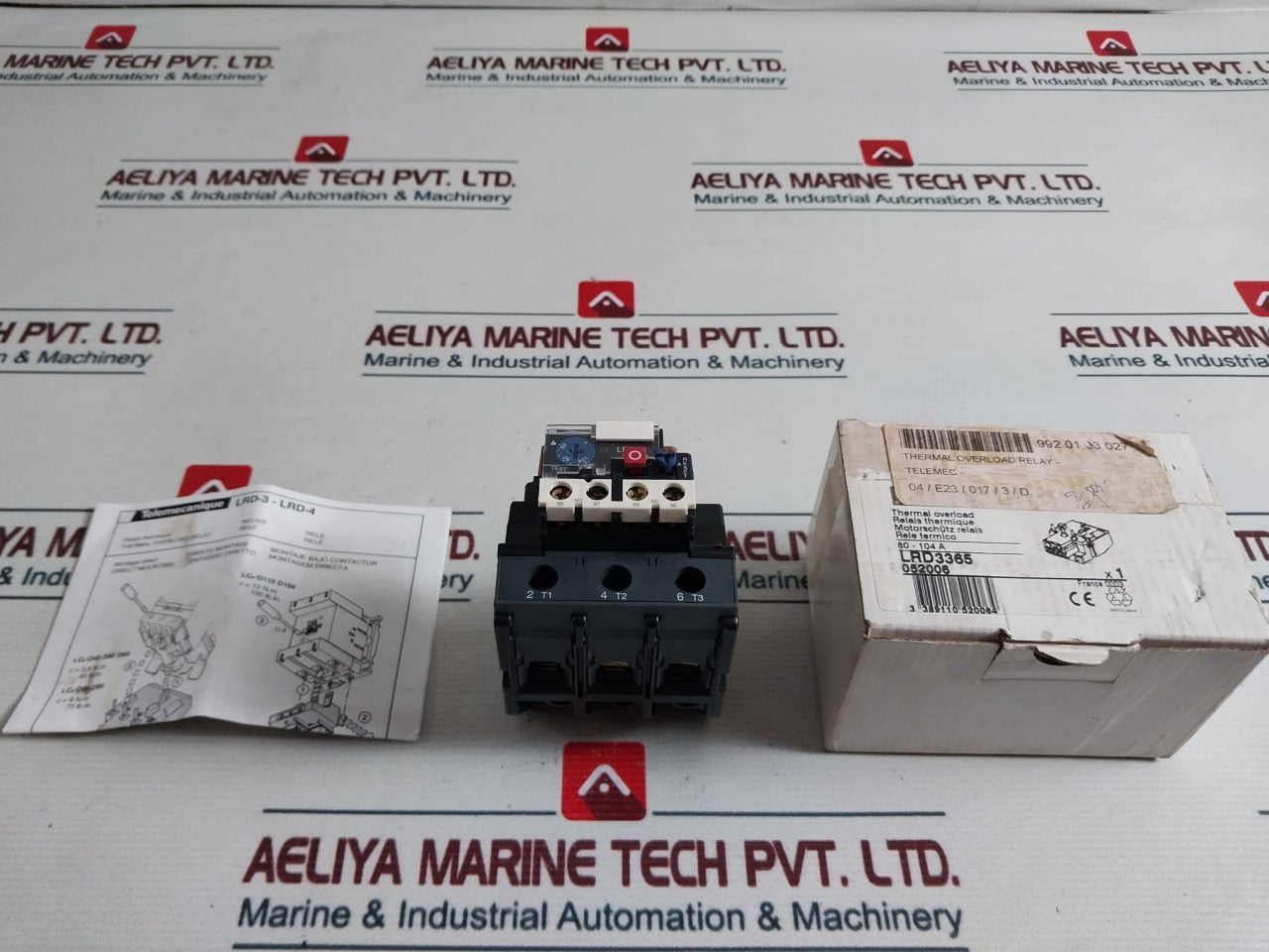 Telemecanique Lrd3365 Thermal Overload Relay 80-104A