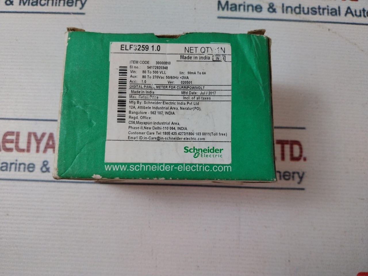 Schneider Electric Elf3259 Digital Panel Meter