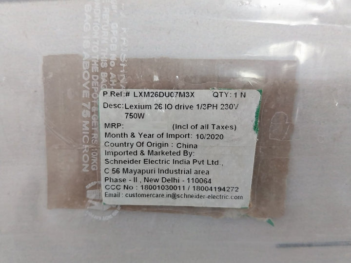 Schneider Electric Lxm26Du07M3X Motion Servo Drive