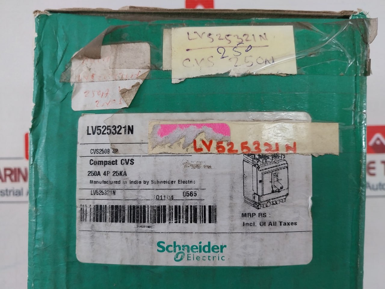 Schneider Electric Cvs250B Circuit Breaker 50/60Hz