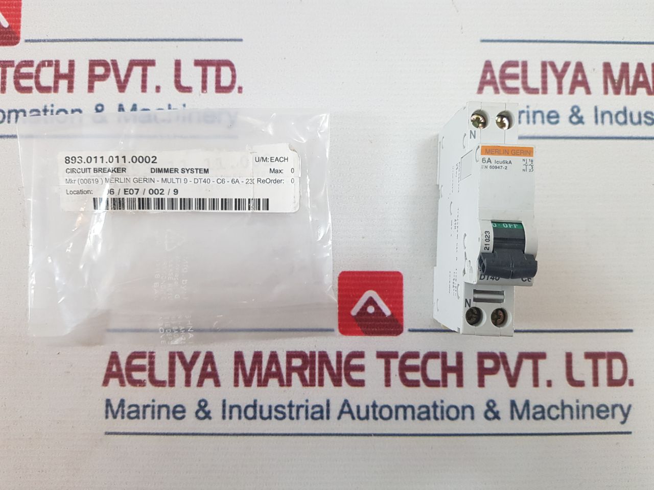 Merlin Gerin Dt40 Circuit Breaker 893.011.011.0002